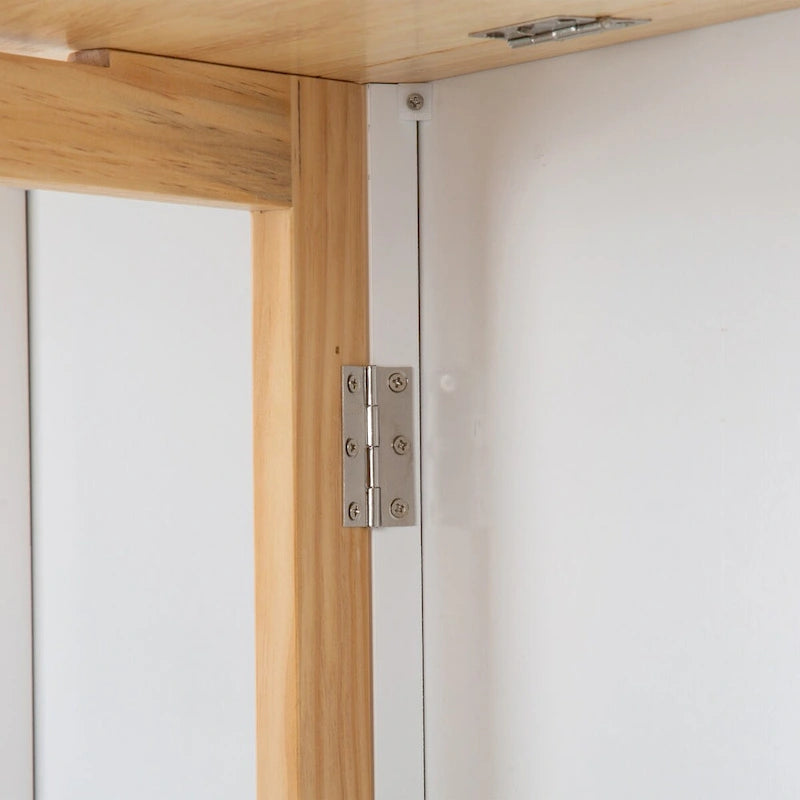 Îlot de cuisine mobile et desserte, avec plateau extensible en bois d'hévéa et 3 tiroirs - 53,93 cm (L) x 17 cm (l) x 36,22 cm (H)