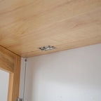 Îlot de cuisine mobile et desserte, avec plateau extensible en bois d'hévéa et 3 tiroirs - 53,93 cm (L) x 17 cm (l) x 36,22 cm (H)