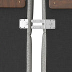 Ensemble canapé d'angle modulaire et pouf WyndenHall Marlee en tissu chenille velouté haute performance