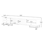 Meuble TV pour téléviseur de plus de 65 pouces, console multimédia TV, meuble TV moderne avec rangement, meuble console TV pour salon