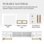 Meuble TV pour téléviseur de plus de 65 pouces, console multimédia TV, meuble TV moderne avec rangement, meuble console TV pour salon