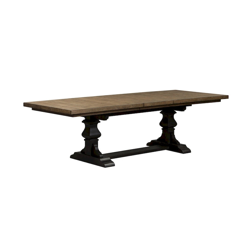 Ensemble de table à tréteaux 6 pièces Harvest Home avec tableau noir