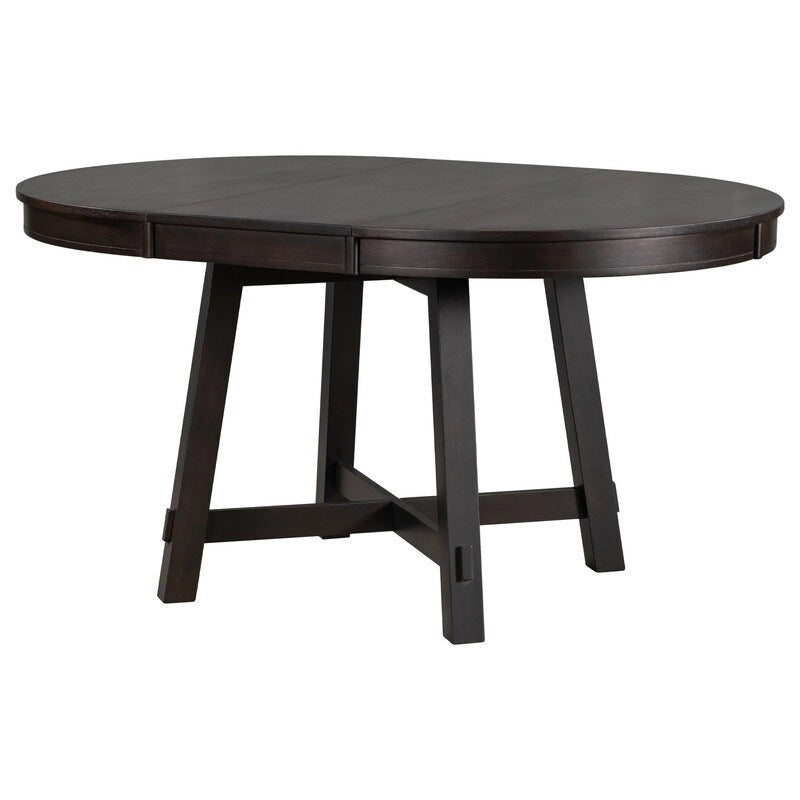 Table de ferme extensible et réglable ronde/ovale, table de poker pour joueurs, table à manger, table de cuisine