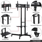 Support roulant pour téléviseur Yaheetech compatible avec les écrans plats LCD de 32 à 75 pouces