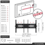 Support roulant pour téléviseur Yaheetech compatible avec les écrans plats LCD de 32 à 75 pouces