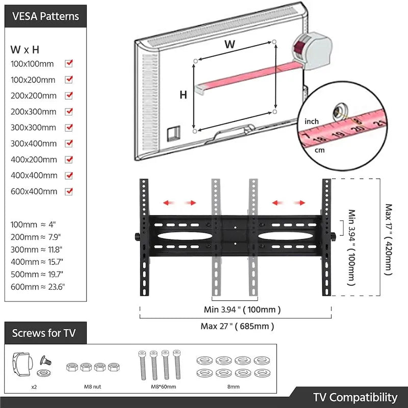 Support roulant pour téléviseur Yaheetech compatible avec les écrans plats LCD de 32 à 75 pouces
