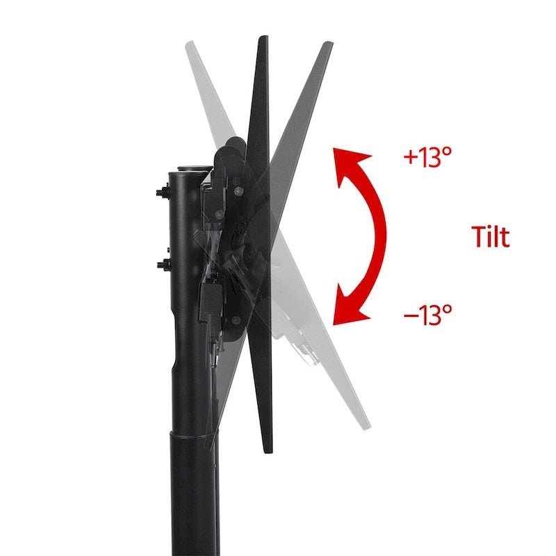 Support roulant pour téléviseur Yaheetech compatible avec les écrans plats LCD de 32 à 75 pouces