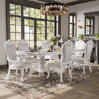 Ensemble de table à manger extensible 7 pièces en bois massif traditionnel Eugene de Furniture of America