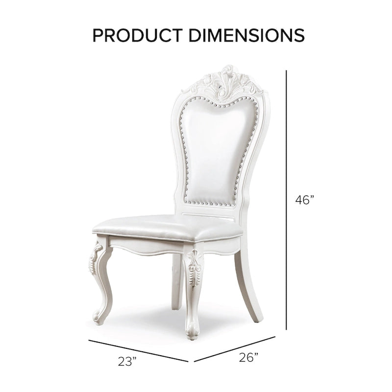 Ensemble de table à manger extensible 7 pièces en bois massif traditionnel Eugene de Furniture of America