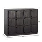 Buffet Melody 37 pouces de large, noir
