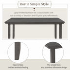 Ensemble de salle à manger de style campagnard 5 pièces comprenant une table rectangulaire et une chaise.