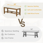 Ensemble de table à manger extensible 6 pièces style ferme avec étagère intégrée