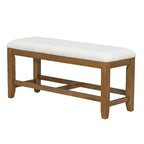 Ensemble de table à manger extensible 6 pièces style ferme avec étagère intégrée