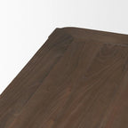 Table de salle à manger rectangulaire Teva en bois brun foncé - 183 cm (L) x 99 cm (l) x 76 cm (H)