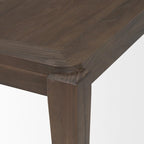 Table de salle à manger rectangulaire Teva en bois brun foncé - 183 cm (L) x 99 cm (l) x 76 cm (H)
