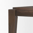 Table de salle à manger rectangulaire Teva en bois brun foncé - 183 cm (L) x 99 cm (l) x 76 cm (H)