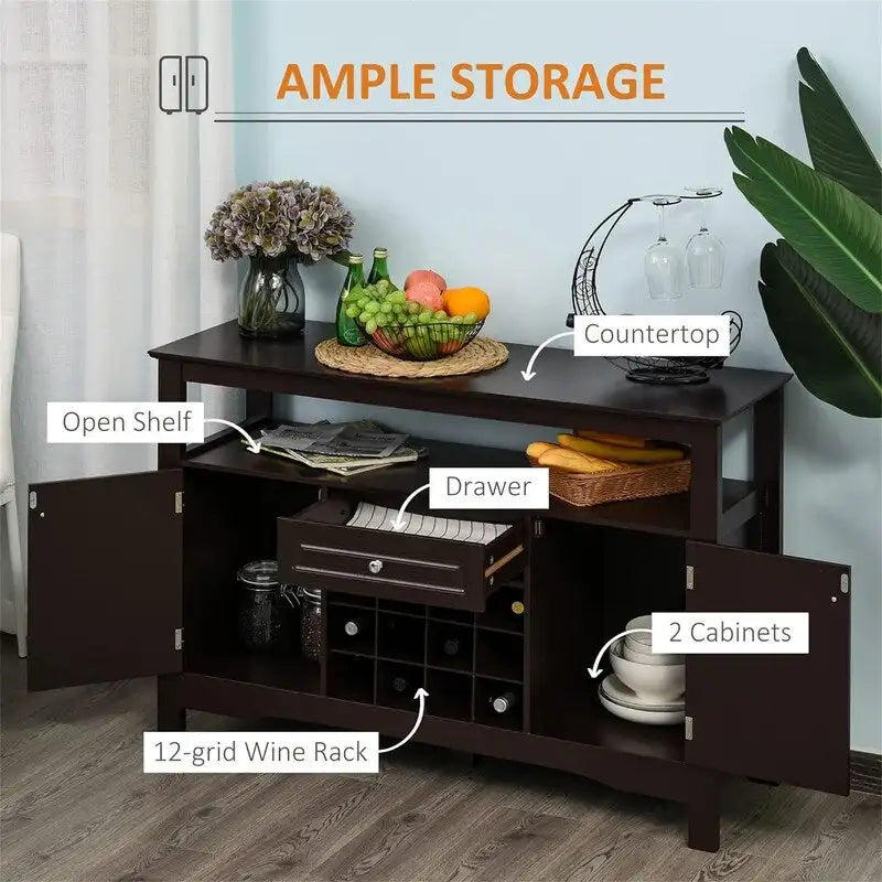 Meuble bar à café - 15,75 po P x 45,75 po L x 32,5 po H