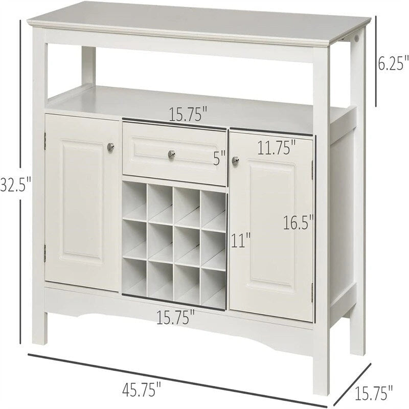 Meuble bar à café - 15,75 po P x 45,75 po L x 32,5 po H