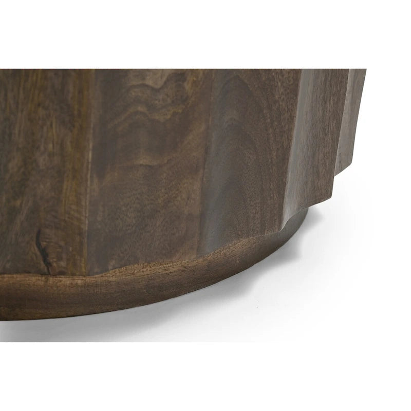 Table d'appoint ronde Sydney en bois massif