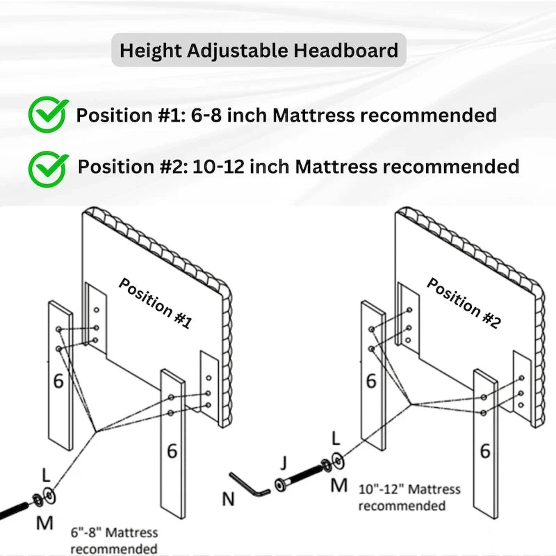 Ensemble de chambre à coucher 3 pièces Roundhill Furniture Findlay, couleur blanc tourterelle