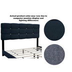 Cadre de lit rembourré ajustable Queen Size, élégant, durable et résistant à la saleté, sans besoin de matelas à ressorts encombrants.