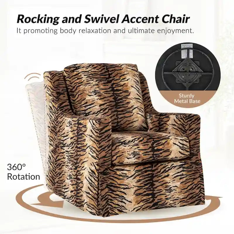 Ensemble de 2 housses pour fauteuils à bascule pivotants Stan Farmhouse de HULALA HOME