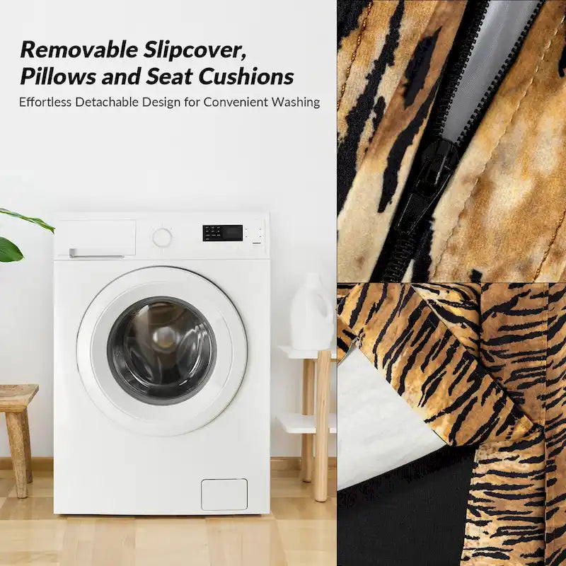 Ensemble de 2 housses pour fauteuils à bascule pivotants Stan Farmhouse de HULALA HOME