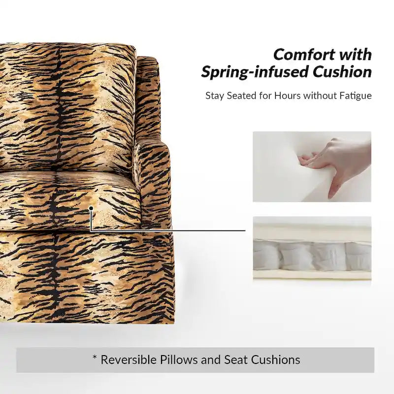 Ensemble de 2 housses pour fauteuils à bascule pivotants Stan Farmhouse de HULALA HOME