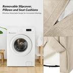 Ensemble de 2 housses pour fauteuils à bascule pivotants Stan Farmhouse de HULALA HOME