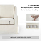 Ensemble de 2 housses pour fauteuils à bascule pivotants Stan Farmhouse de HULALA HOME