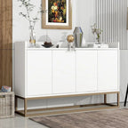 Buffet moderne 4 portes 47,2 cm avec piètement en métal