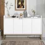 Buffet moderne 4 portes 47,2 cm avec piètement en métal