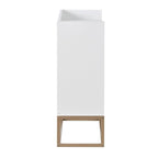 Buffet moderne 4 portes 47,2 cm avec piètement en métal