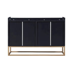 Buffet moderne 4 portes 47,2 cm avec piètement en métal