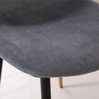 Ensemble de salle à manger rond 5 pièces Evatt de Roundhill Furniture, table ronde à tréteaux et 4 chaises élégantes