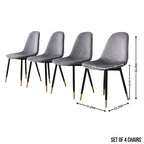 Ensemble de salle à manger rond 5 pièces Evatt de Roundhill Furniture, table ronde à tréteaux et 4 chaises élégantes