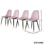 Ensemble de salle à manger rond 5 pièces Evatt de Roundhill Furniture, table ronde à tréteaux et 4 chaises élégantes