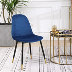 Ensemble de salle à manger rond 5 pièces Evatt de Roundhill Furniture, table ronde à tréteaux et 4 chaises élégantes