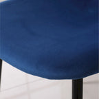 Ensemble de salle à manger rond 5 pièces Evatt de Roundhill Furniture, table ronde à tréteaux et 4 chaises élégantes