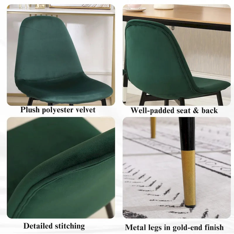 Ensemble de salle à manger rond 5 pièces Evatt de Roundhill Furniture, table ronde à tréteaux et 4 chaises élégantes