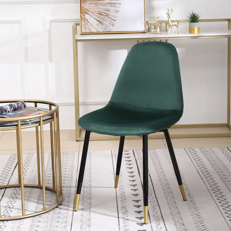 Ensemble de salle à manger rond 5 pièces Evatt de Roundhill Furniture, table ronde à tréteaux et 4 chaises élégantes
