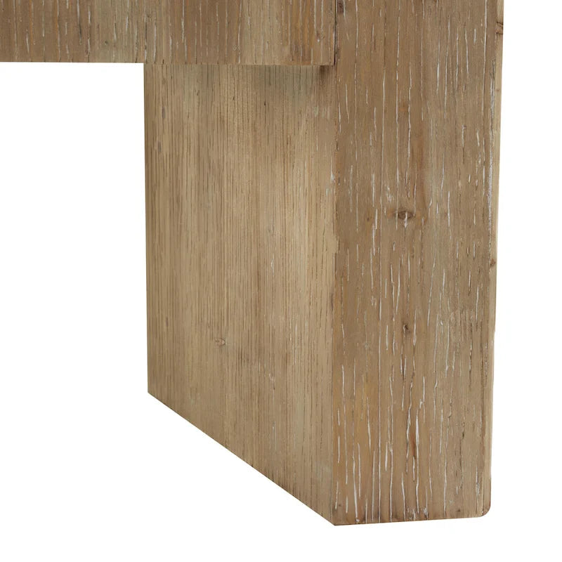 Buffet en bois à 2 portes et 3 tiroirs, finition bois naturel, brun - Roche River Decor