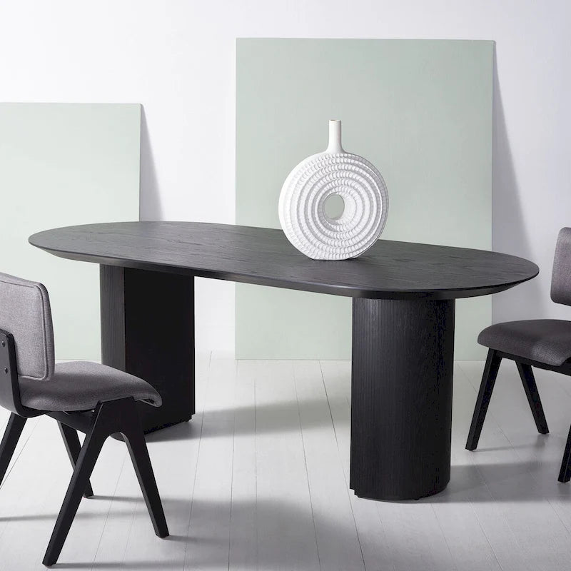 Table de salle à manger en bois SAFAVIEH Couture Svenja - 200,7 cm L x 88,9 cm P x 74,9 cm H